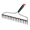 Truper Steel Tru-Tough Bow Rake, 16 Tines, 60-1/2 in L Fiberglass Handle R-16AM-FV - alternate 2